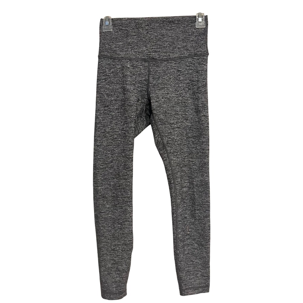 Lululemon Leggings Wunder Under Hi-Rise 7/8 Length Heather Gray Size 6